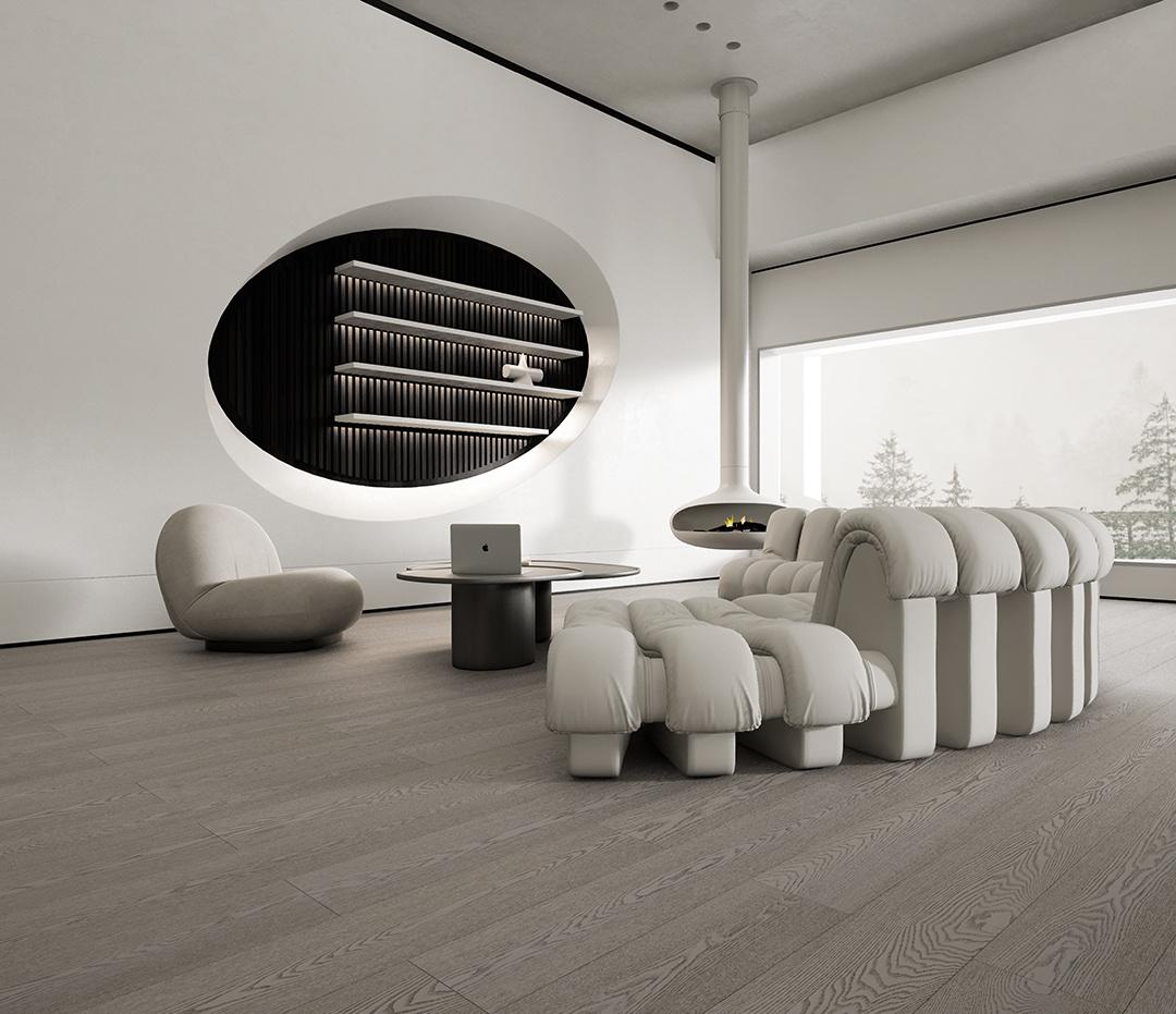 The whole series of birch floors KY5514