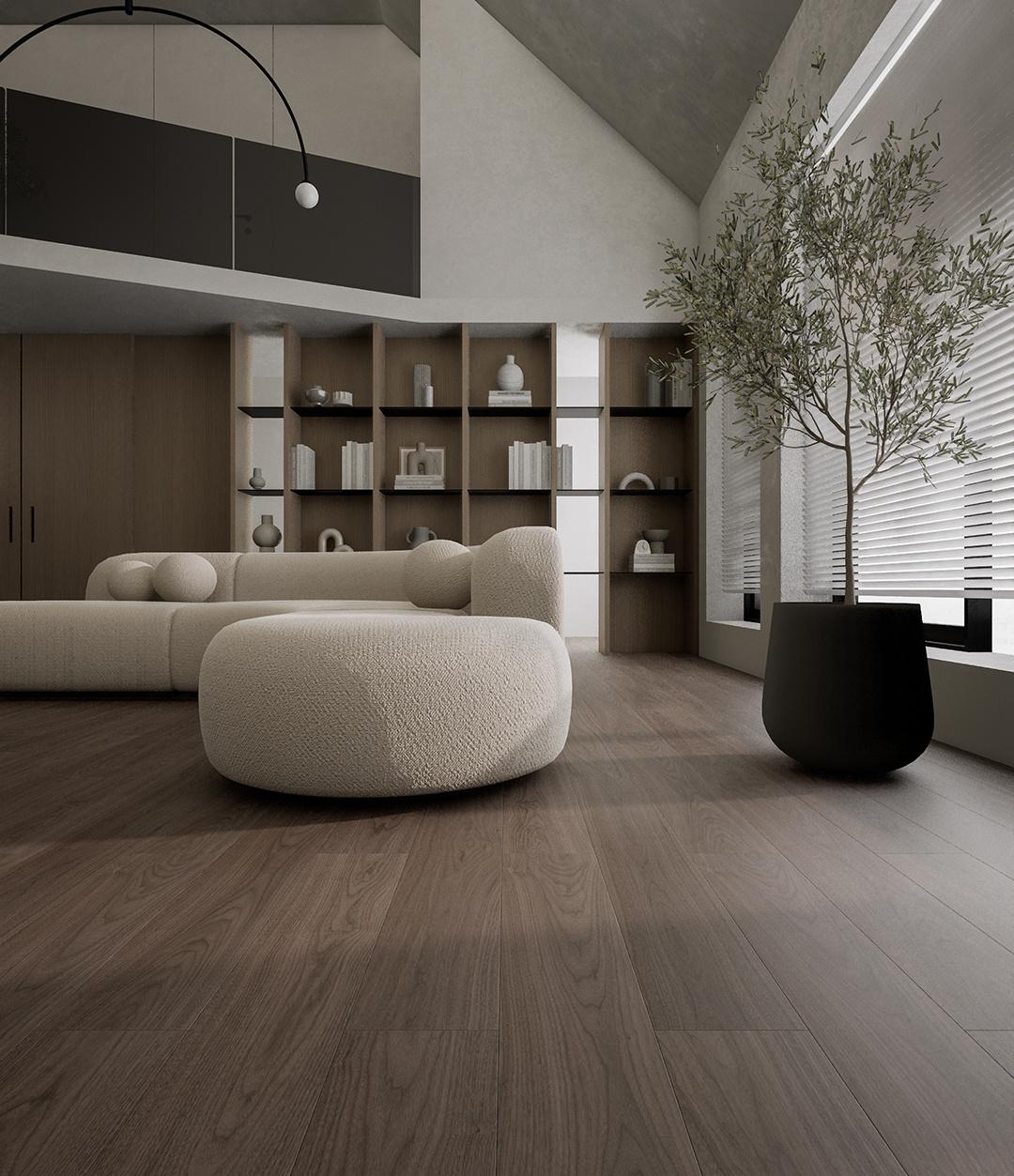 The whole series of birch floors KY5561